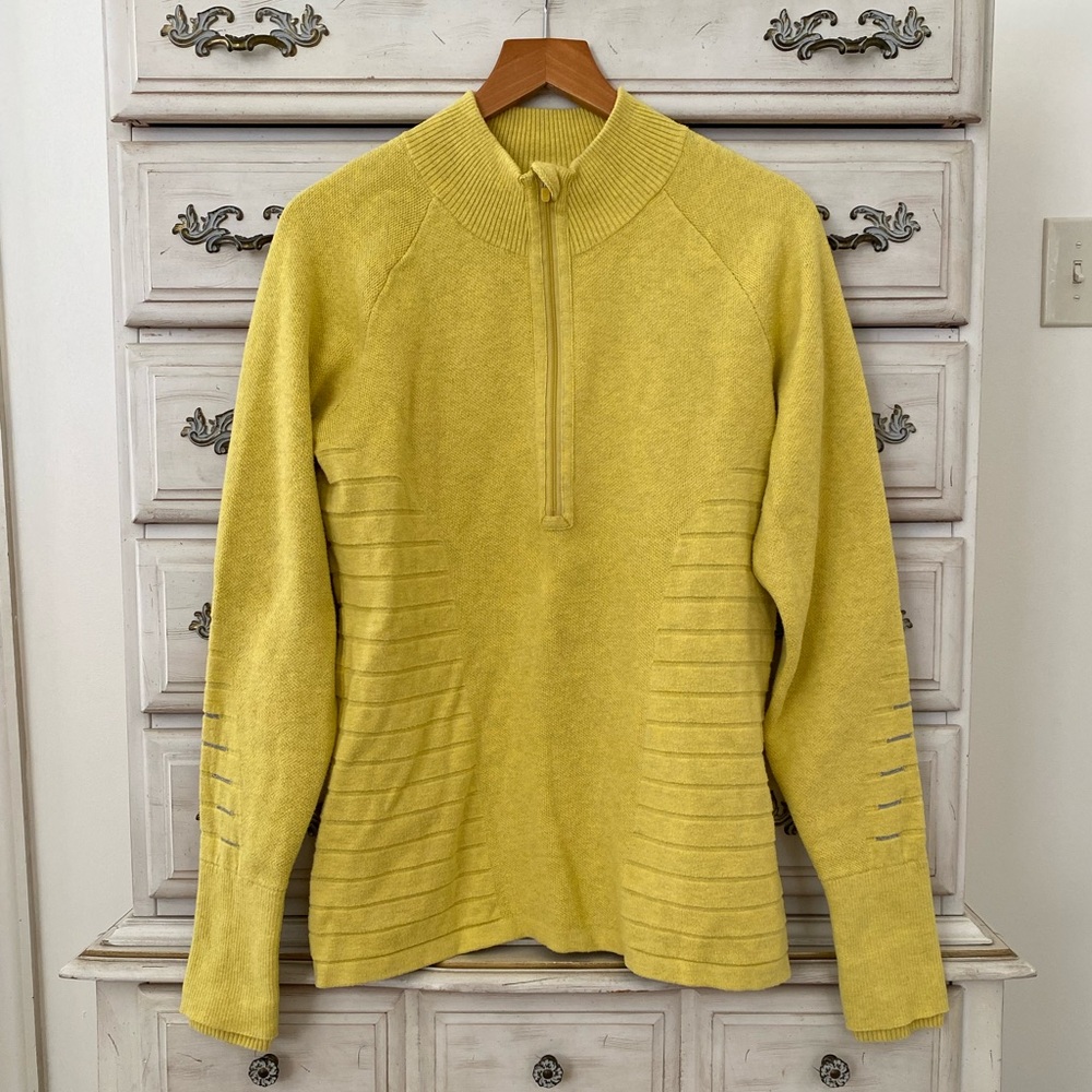 lululemon athletica Yellow Half-Zip Sweatshirt